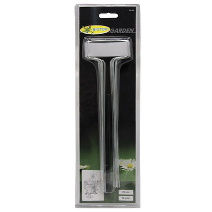 Biotop 25 cm zinc labels – 10 units + pencil for vegetable garden and garden