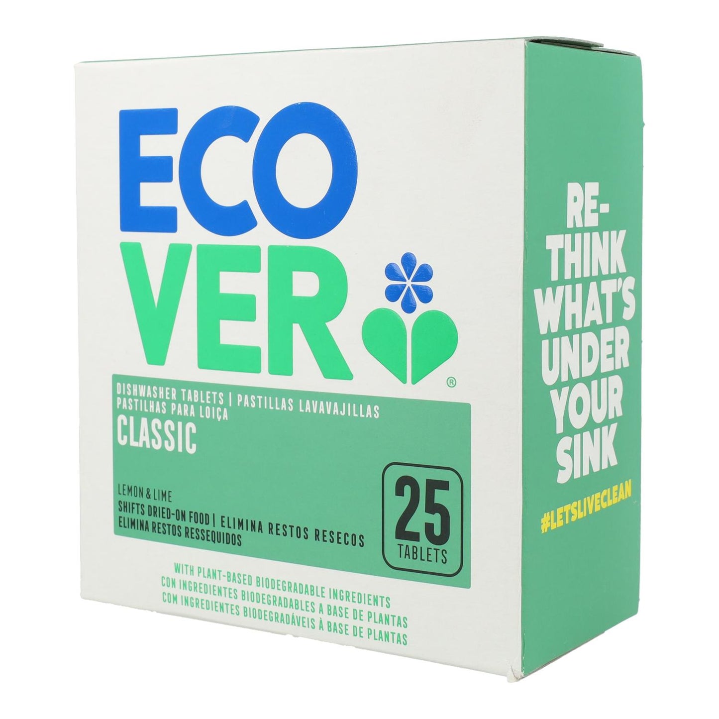 2-pack diskmedel för diskmaskin Classic Ecover 25 tabletter à 20 g