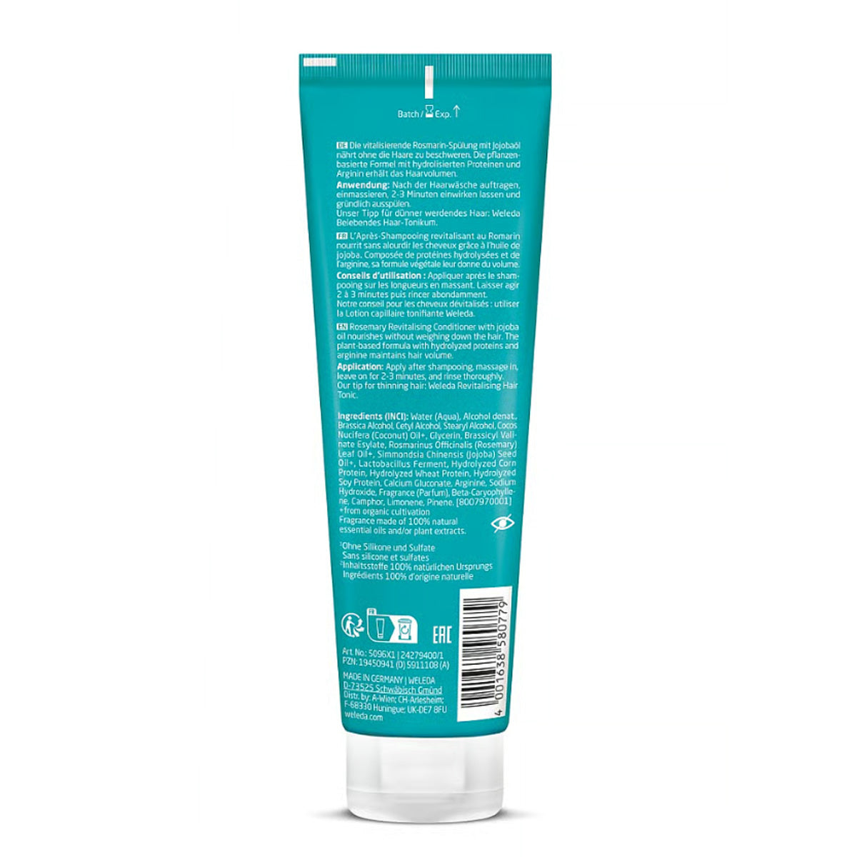 Acondicionador Revitalizante de Romero Weleda 150ml