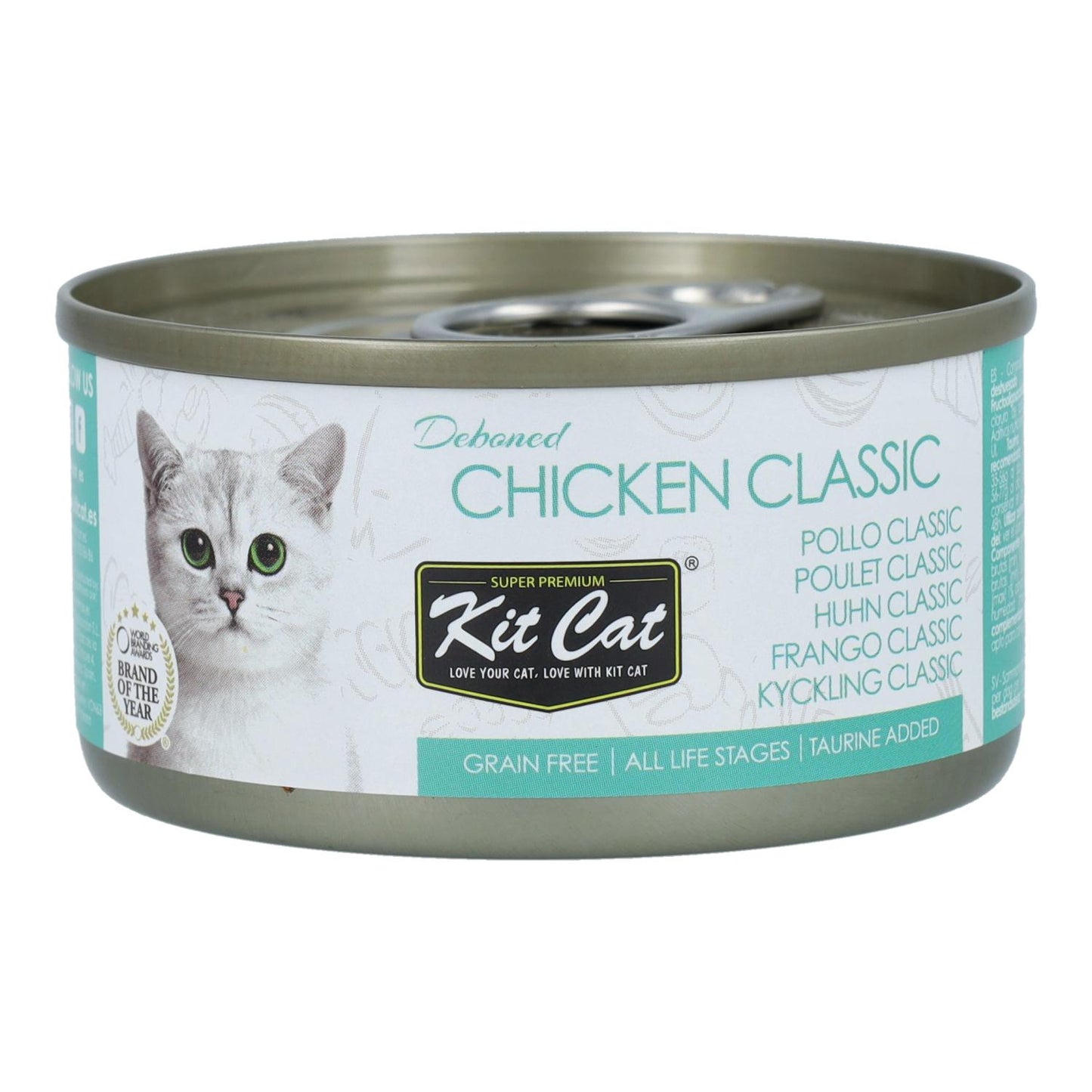 Kit Cat Tuna Toppers - Classic Chicken 80 g Wet cat food in jelly