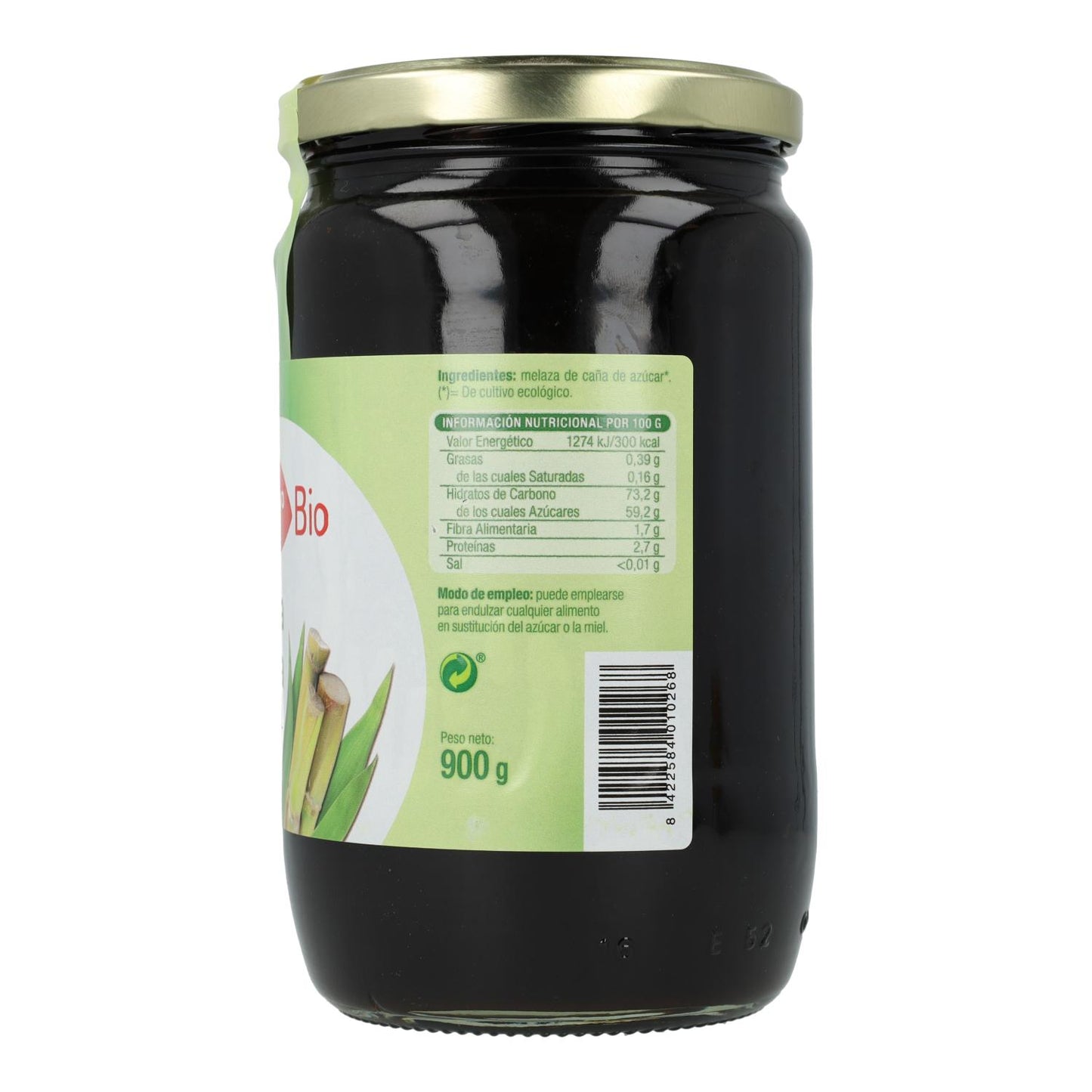 Mélasse de canne bio El Granero, 900 g