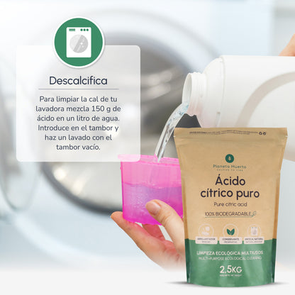 Förpackning 3xCitronsyra Planeta Huerto 1 Kg