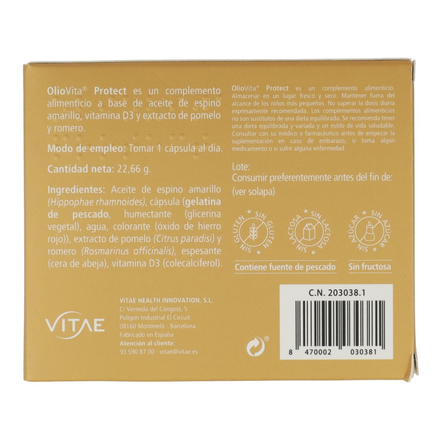 Oliovita Protect Vitae 30 capsule