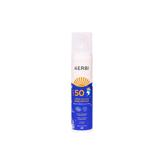 Crème solaire bébé/enfant SPF50 Kerbi 100 g