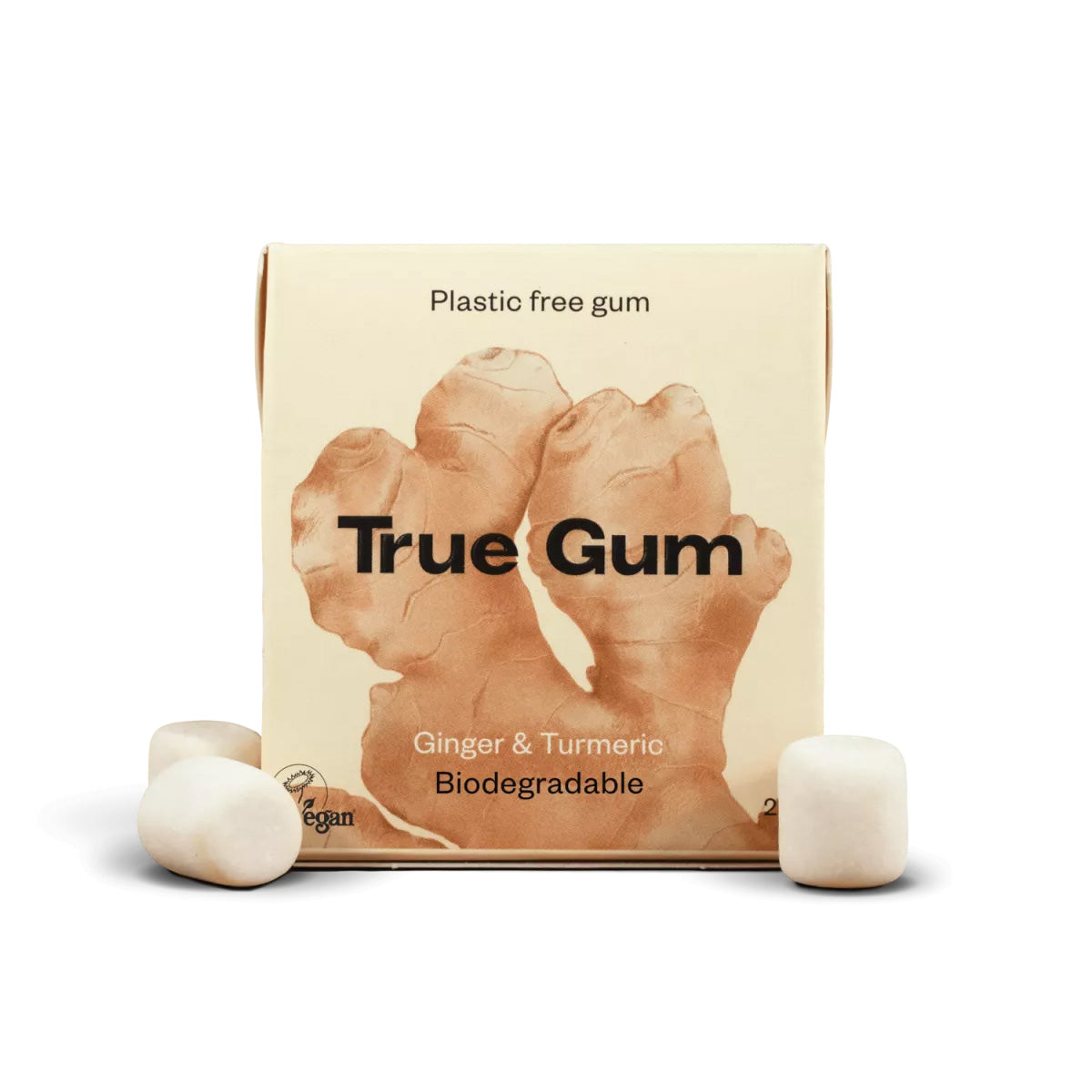 Plastic-free Ginger and Turmeric Chewing Gum 21 g