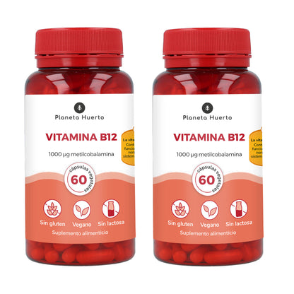 2x-paket vitamin B12 Planeta Huerto 60 kapslar