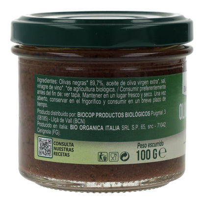 Pasztet z czarnych oliwek Bio Organica Italia 100 g