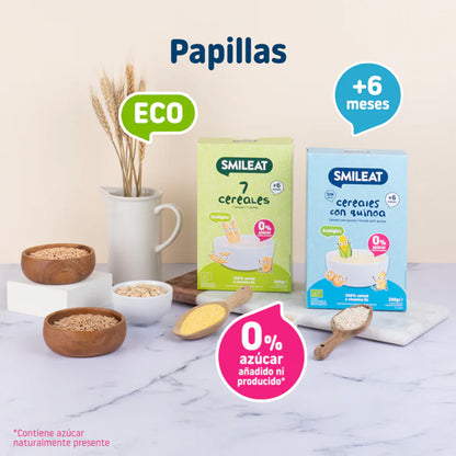 PROMO 3x Bouillie de céréales sans gluten au quinoa Eco Smileat, 200 g