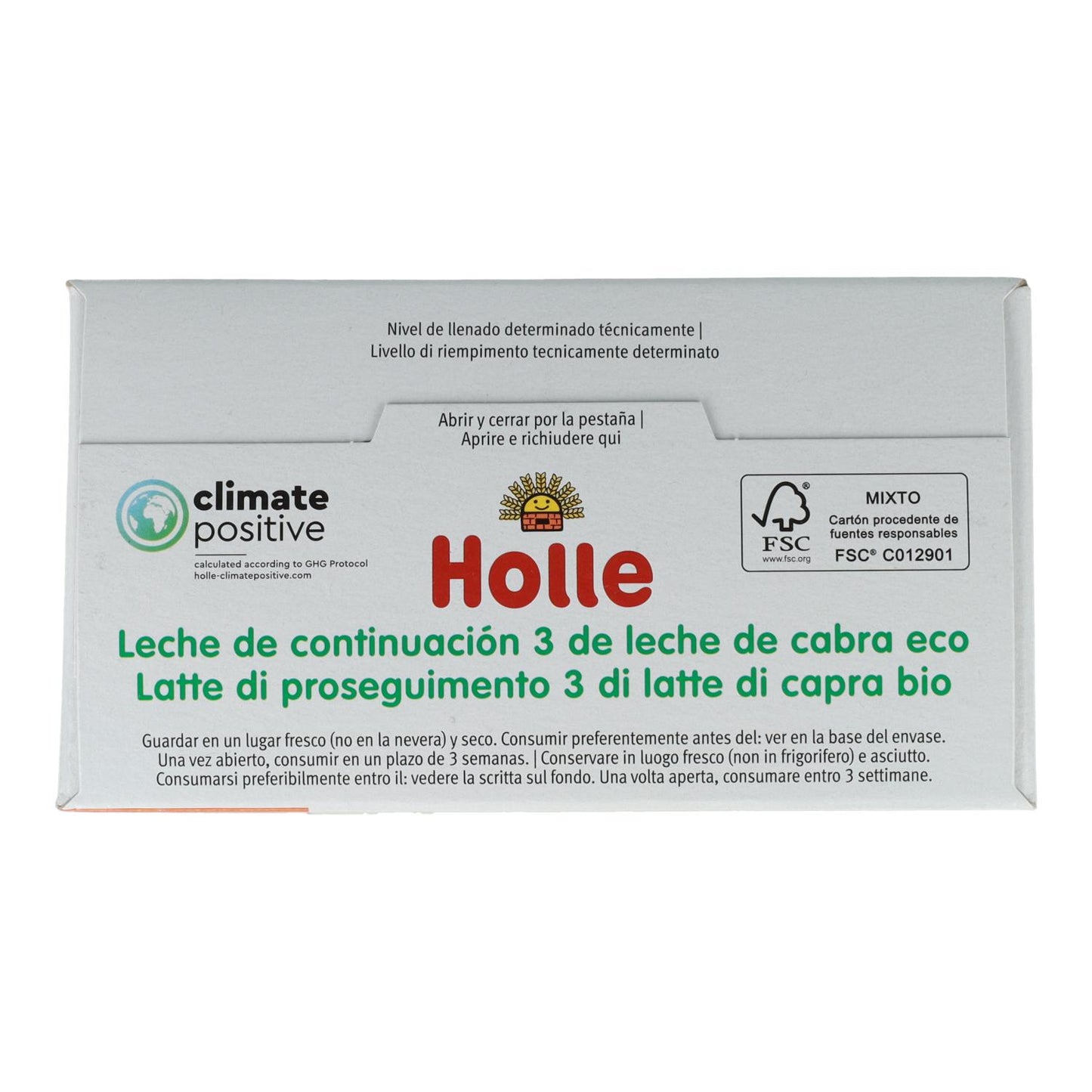 Leche de continuación 3 ECO de Cabra 10+ meses Ecológica Holle 400 g
