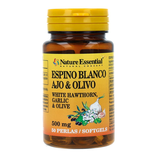 Głóg, czosnek i oliwka 500 mg Nature Essential 50 kapsułek