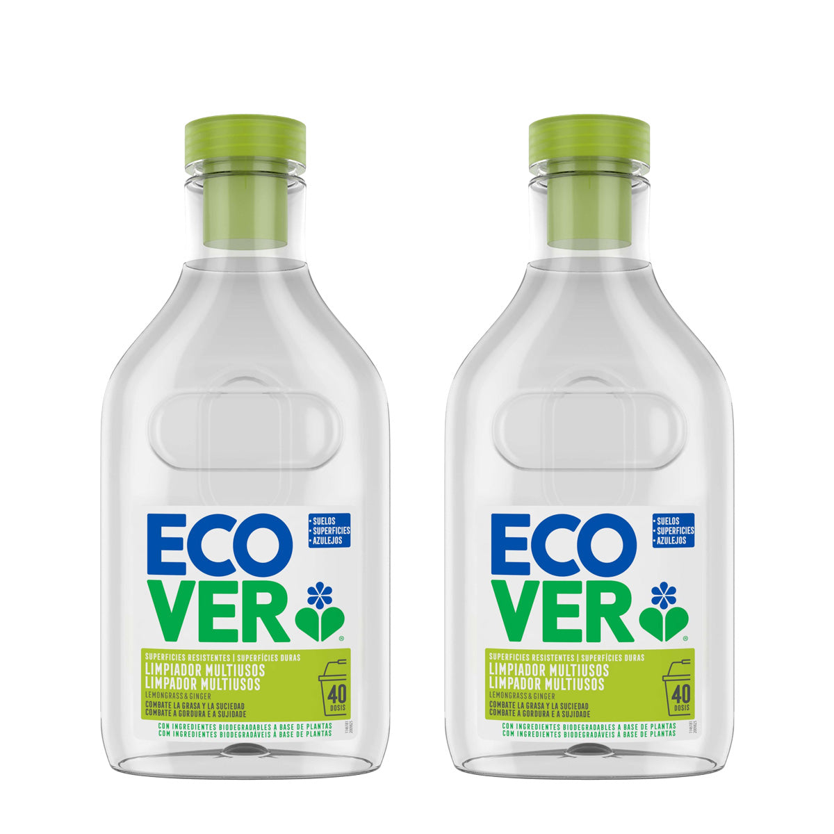 Confezione da 2 detergenti multiuso al limone e zenzero Ecover 1 L