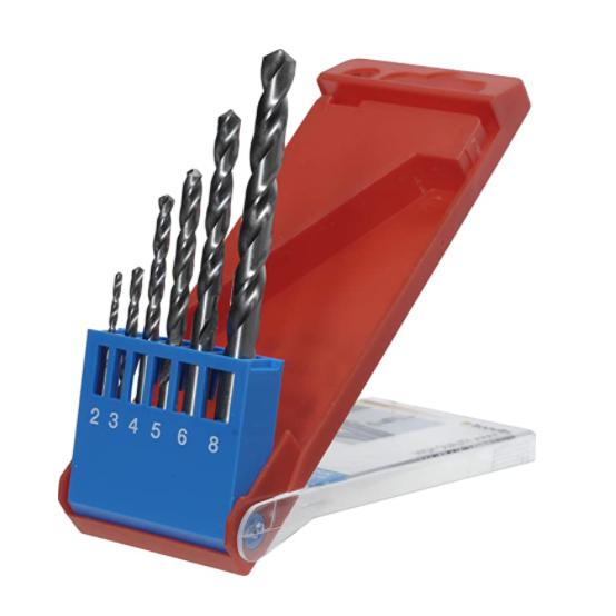 Zestaw 6 wierteł Silver Star 2-8 mm