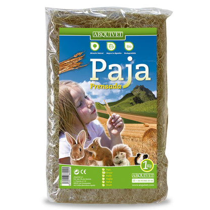 Fourrage et litière pour animaux Paille Arquivet 1 kg