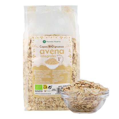 Flocons d'avoine grossiers sans gluten ECO Planeta Huerto 500 g