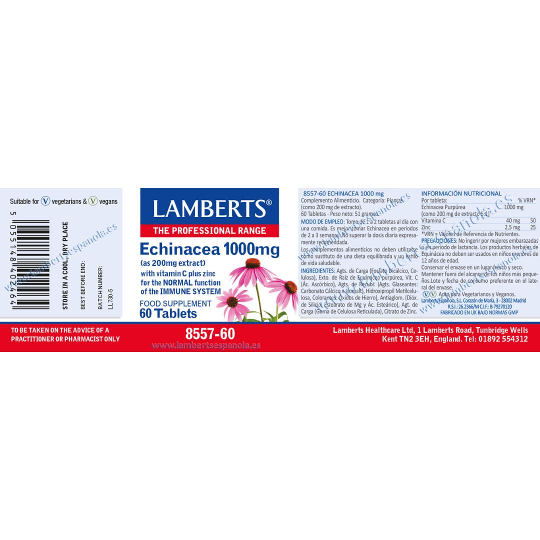 Echinacea Lamberts, 60 tablets 1000 mg