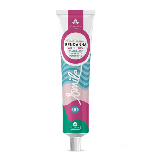 Tandpasta Wilde bessen met fluoride Ben & Anna tube 75 ml