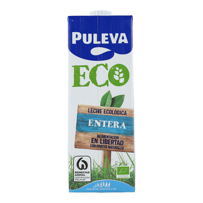 Pack of 6 Puleva Organic Whole Milk, 1 L