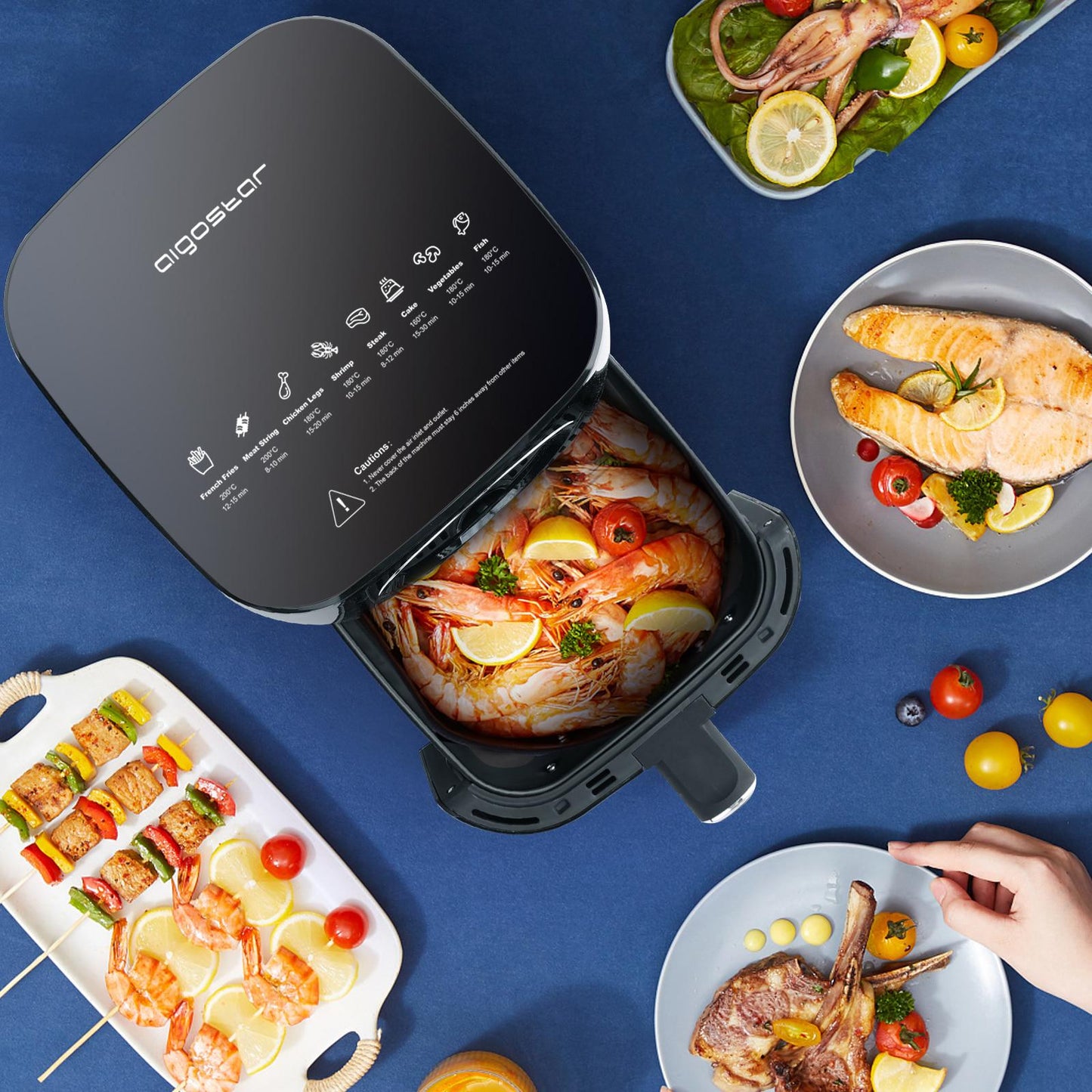 Frytkownica bezolejowa Aigostar ODIN Easy Cook o pojemności 4,2 l i mocy 1400 W