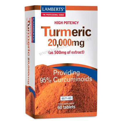Kurkuma Lamberts 60 tabletek 20 000 mg