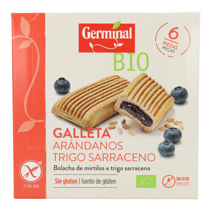 Glutenfreie Blaubeer-Buchweizen-Kekse Germinal Bio 200 g