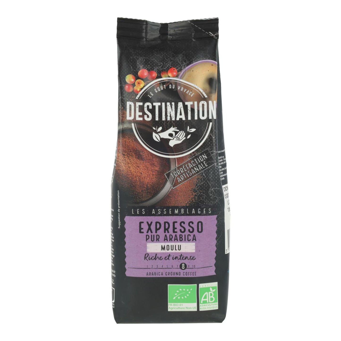 Espressokaffe 100 % arabica BIO Destination 250 g