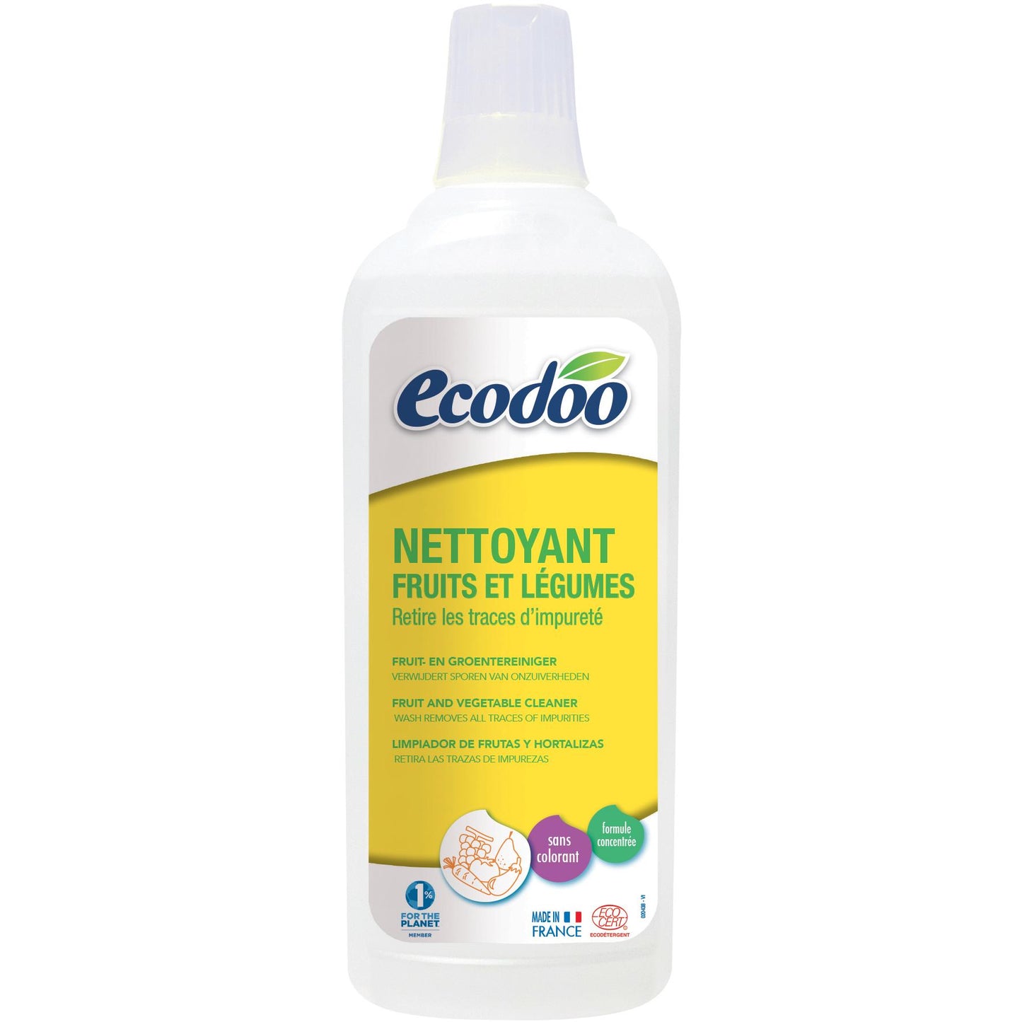 Nettoyant pour fruits et légumes Ecodoo 750 ml