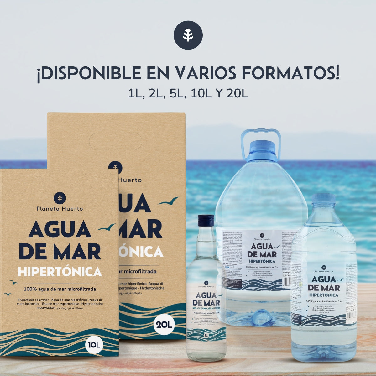 Acqua di mare ipertonica Planeta Huerto 1 L