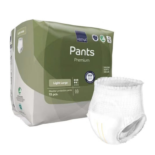 Culottes Light pour incontinence légère, taille L, ABENA 15 unités