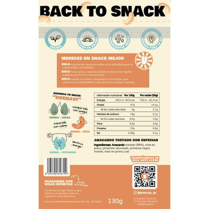 Anacardi tostati piccanti Solo Nuts 130 g
