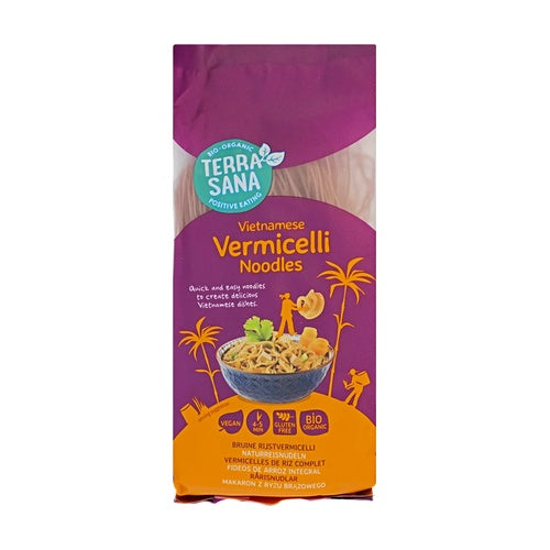 Wietnamski makaron ryżowy pełnoziarnisty vermicelli Terrasana 250 g