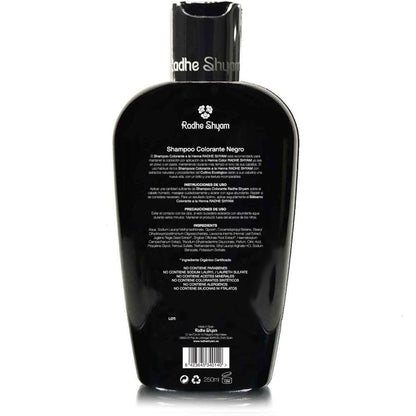 Shampooing au henné noir colorant Radhe