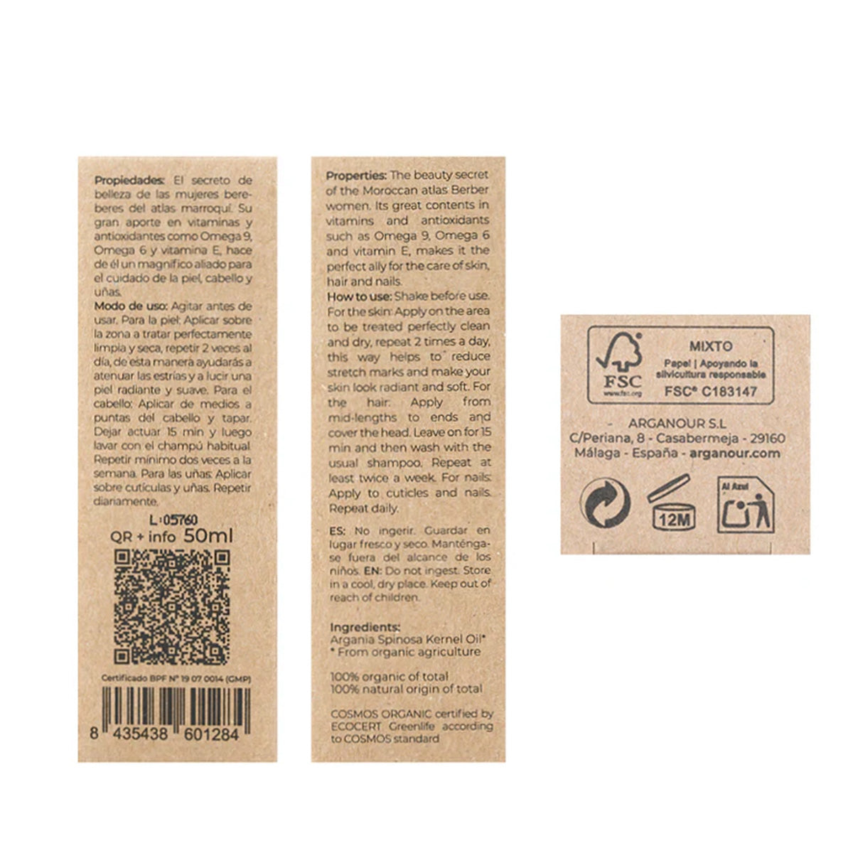 Olej arganowy BIO 100% Arganour 50 ml