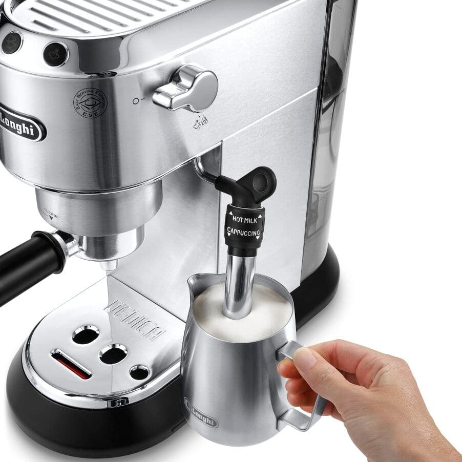 Delonghi Dedica Maestro Manuell espressomaskin och cappuccinomaskin EC685.M metall