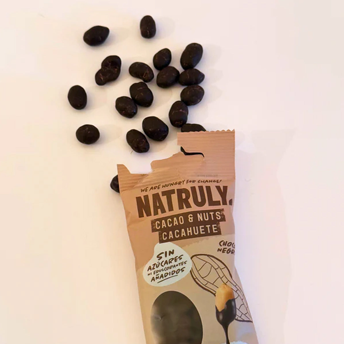 Kakao & Nüsse Dunkle Schokolade, Natruly, 50 g