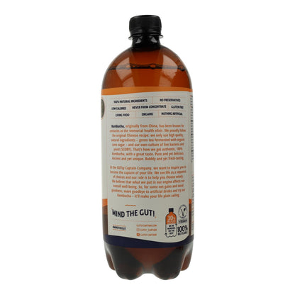 Captain Kombucha Organic Ginger and Lemon Kombucha Drink 1 L