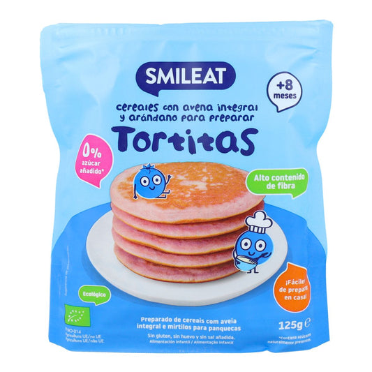 Mix per pancake integrali all'avena e mirtilli ECO Smileat 125 g
