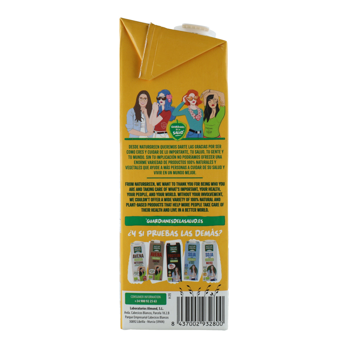 Organic NaturGreen Oat Drink with no added sugar 1 L