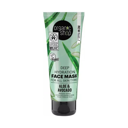 Organic Shop Deep Moisturising Avocado and Aloe Face Mask 75 ml
