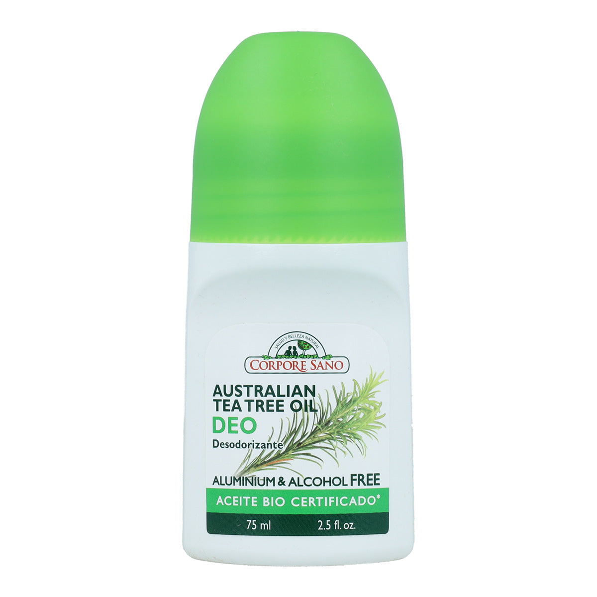 Deodorante roll-on all'albero del tè Corpore Sano 75 ml