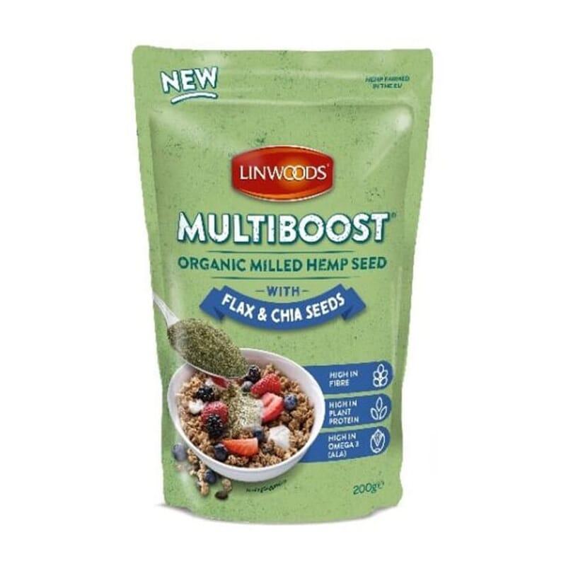 Mielone nasiona konopi, lnu i chia bio Linwoods 200 g