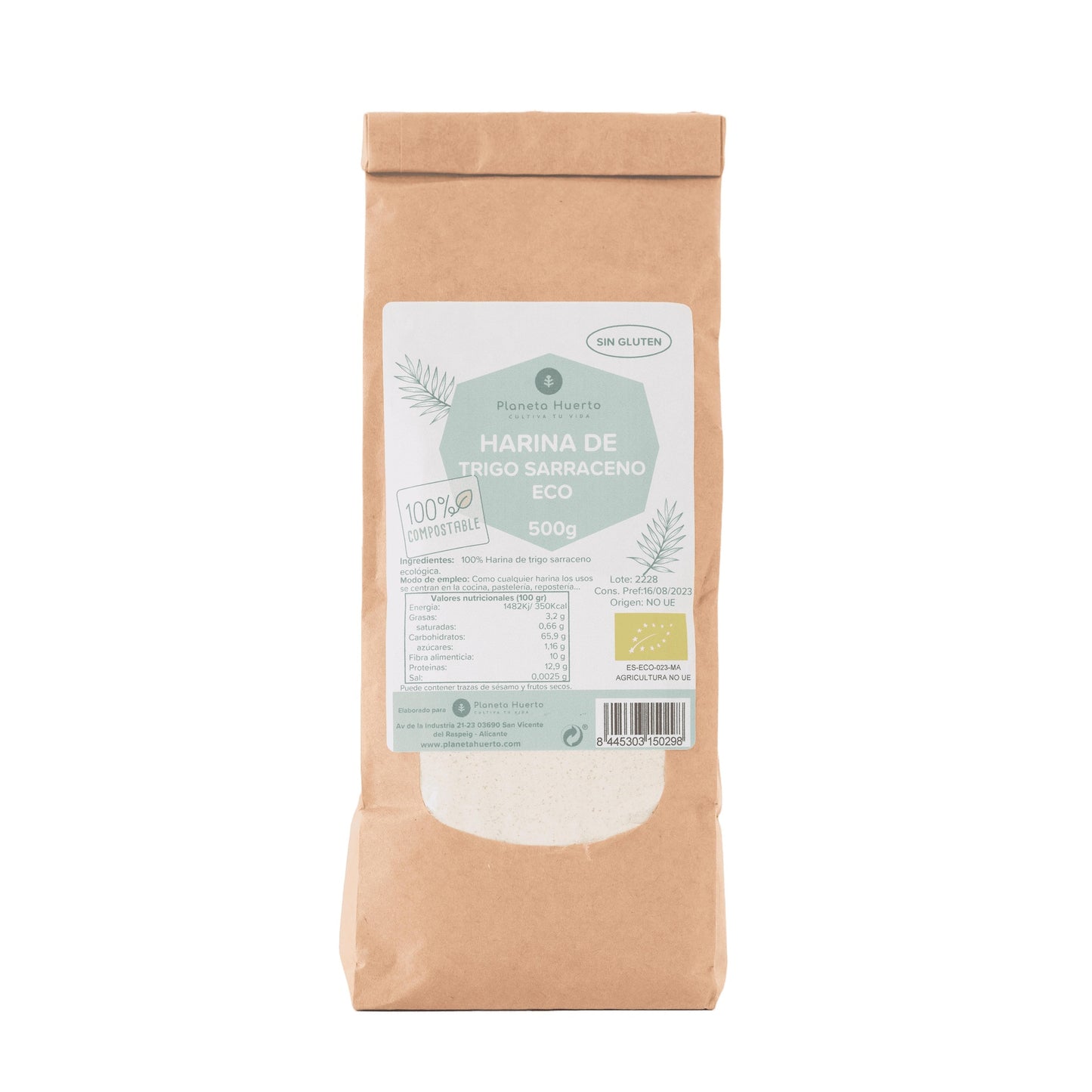 Farine de sarrasin sans gluten ECO Planeta Huerto 1 kg
