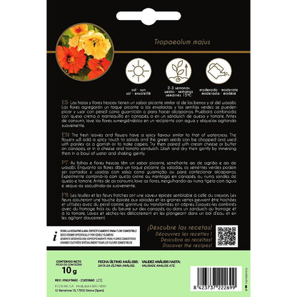 Edible nasturtium seeds