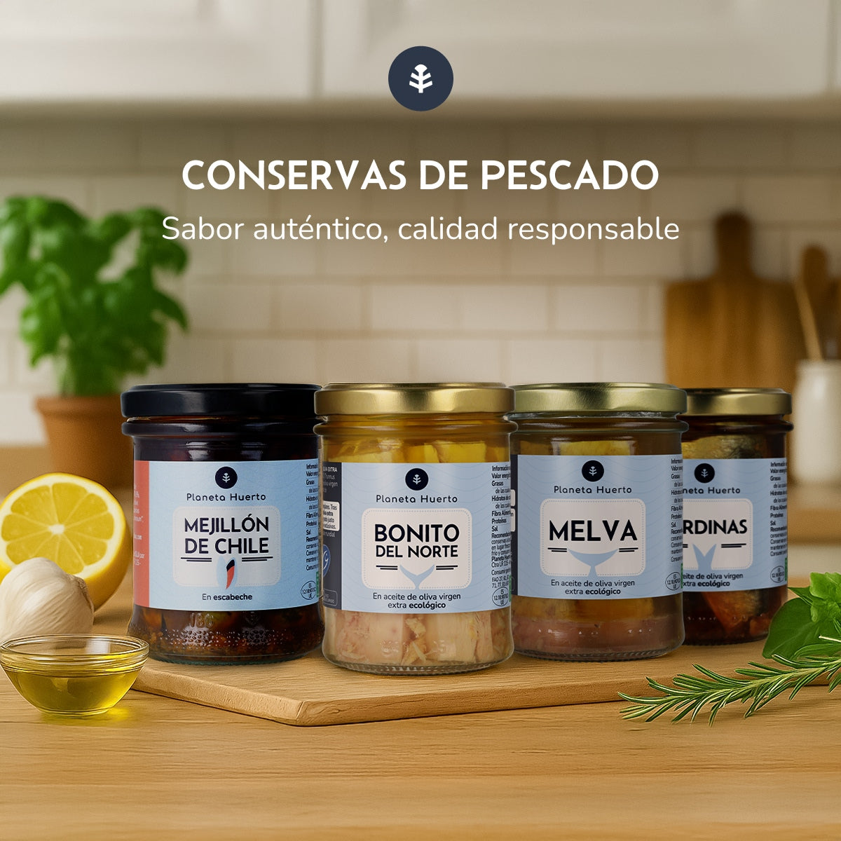 Pakje 6x Sardines in olijfolie ECO Planeta Huerto 190 gr