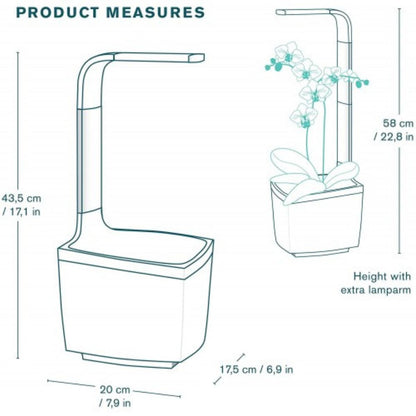 T3 Kitchen Garden Self-Cultivation Pot 20 x 17.5 cm Black