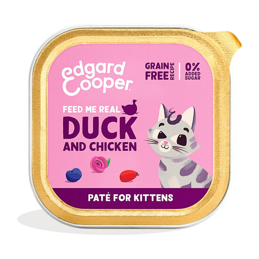 Edgard & Cooper Kitten Duck and Chicken Wet Cat Food 85 g