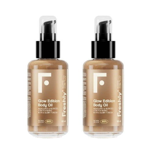 Pakket 2x Glow Edition Freshly lichaamsolie 100 ml