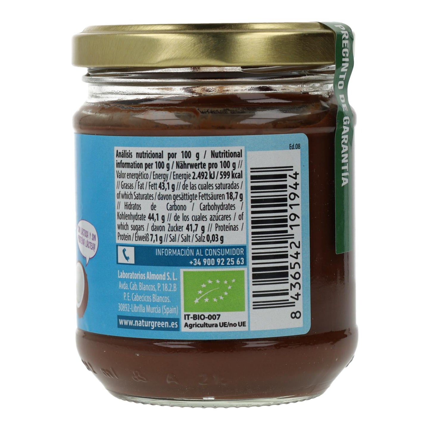 Kokos-Kakao-Brotaufstrich Naturgreen 200 g