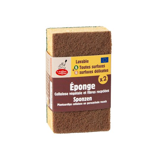 Schuurspons 2 stuks voor alle oppervlakken + delicate oppervlakken