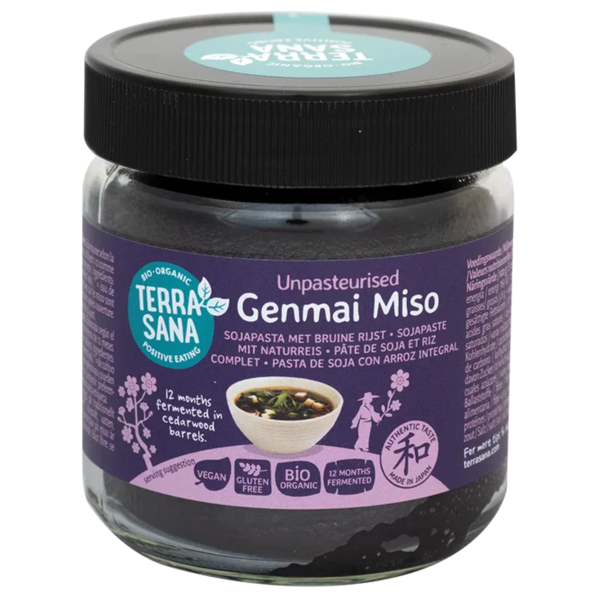 Miso Genmai BIO non pasteurisé Terrasana, 350 g