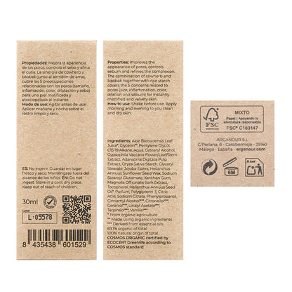 Velvet-Sérum minimiseur de pores Arganour 30 ml